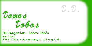 domos dobos business card