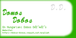 domos dobos business card